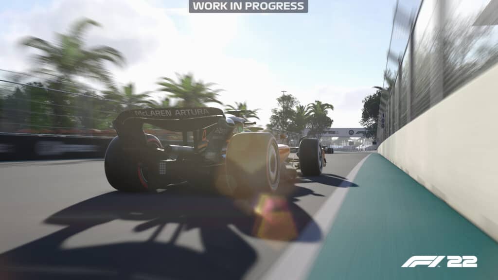 F1 22 game, Miami, McLaren