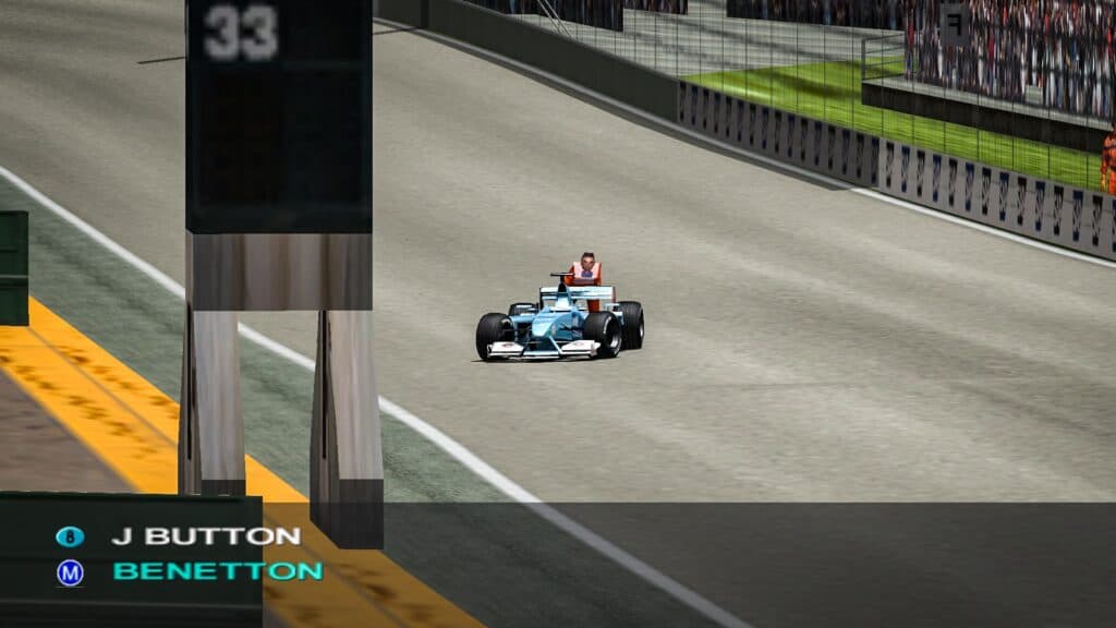 Geoff Crammond's Grand Prix 4 , Jenson Button retirement, Renault