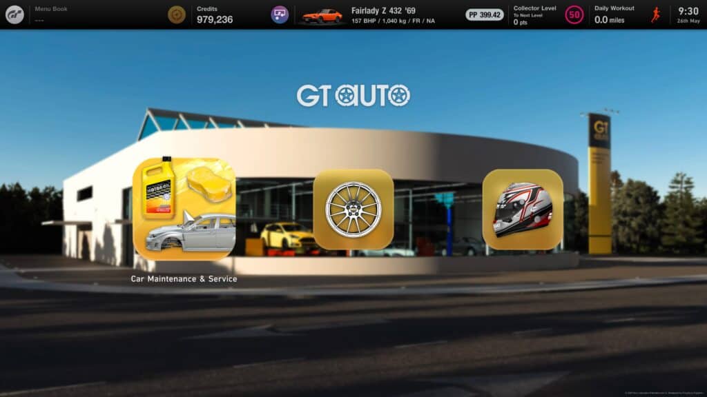Gran Turismo 7 GT Auto menu