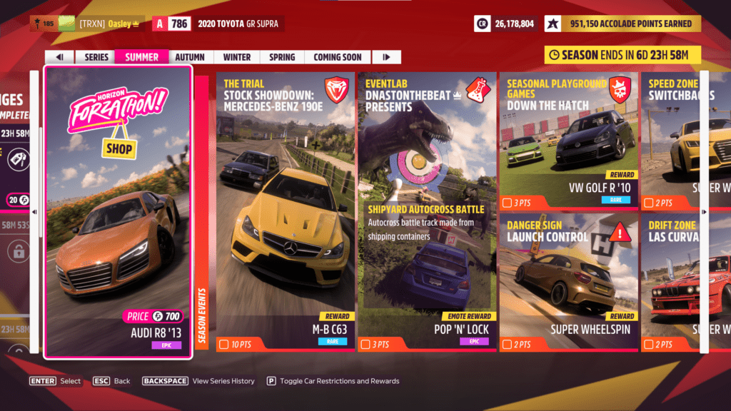 Forza Horizon 5 SERIES 8 WET SEASON #FORZATHON SHOP