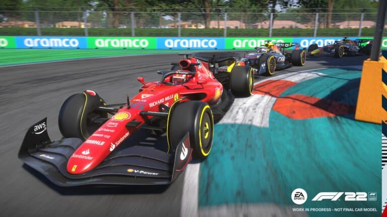 Charles Leclerc named F1 ambassador for EA's F1 22; Pack Art and Miami screenshots released
