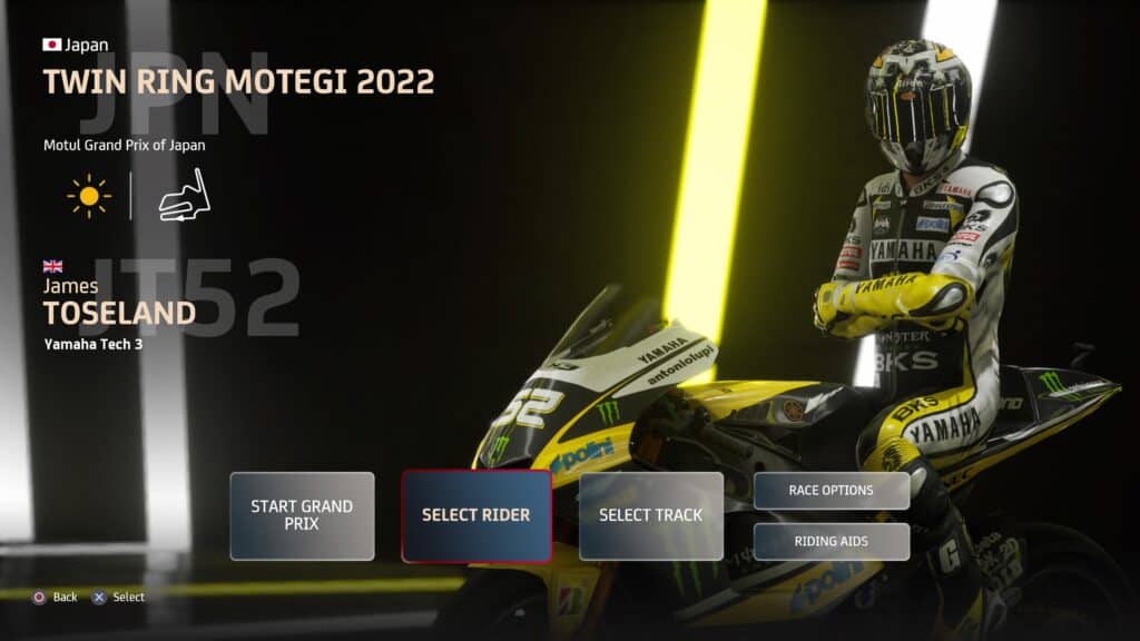 MotoGP 22 2009 rider in Grand Prix