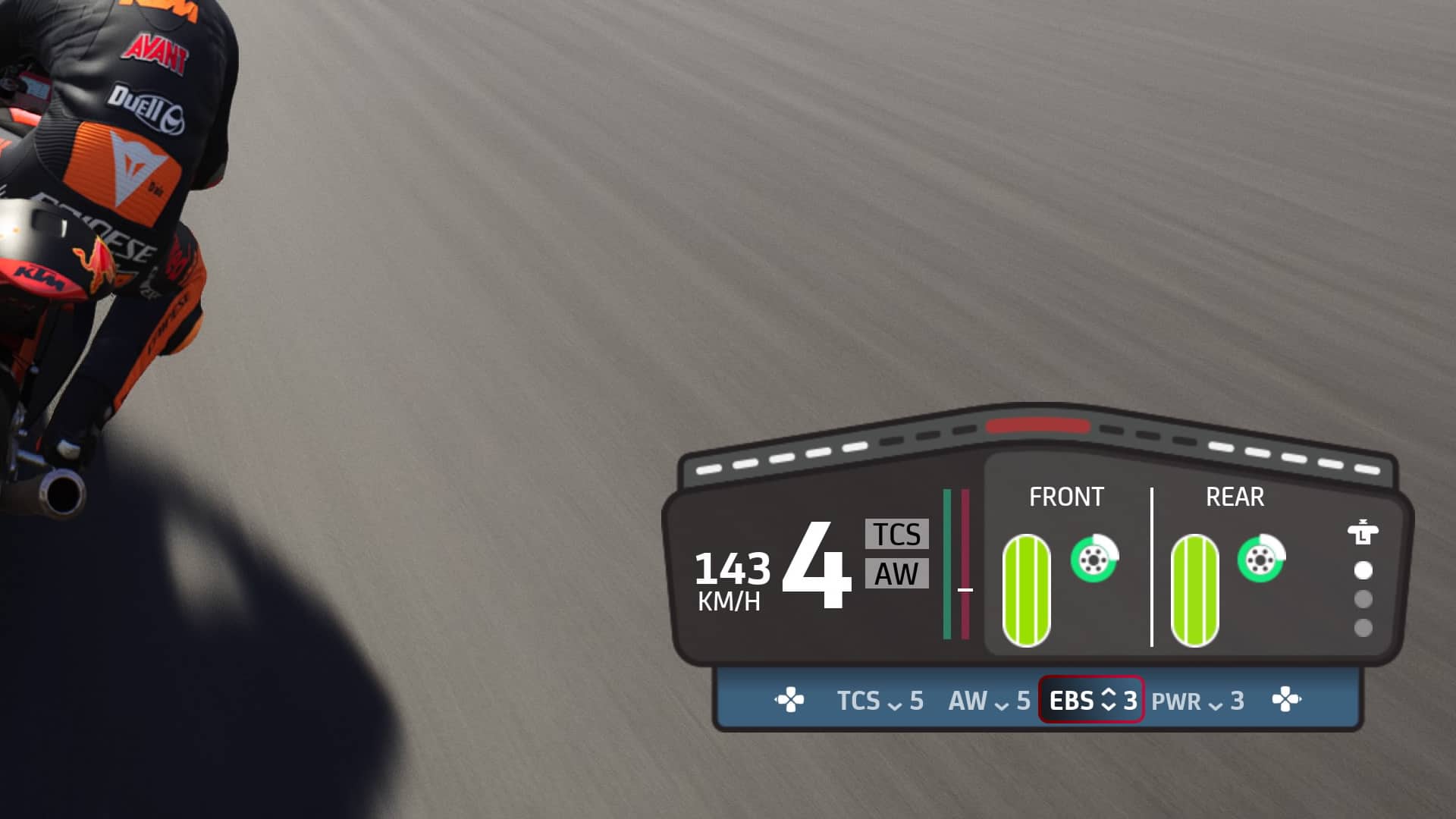 How to brake in the MotoGP 22 game Traxion