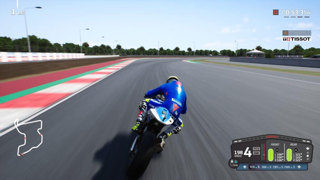 MotoGP 22 Mandalika Turn10 braking