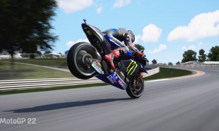 MotoGP 22 brake stoppie