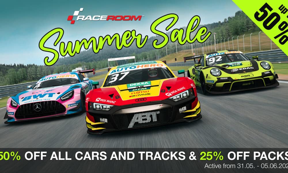 50% off all RaceRoom tracks and cars until Sunday