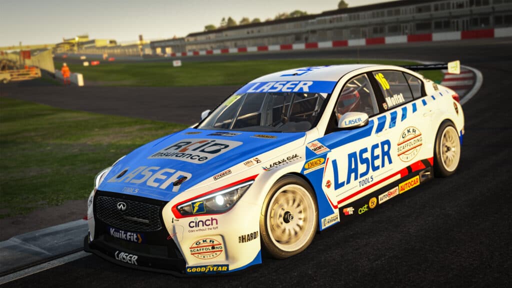 BTCC Aidan Moffatt, Infiniti, Donington Park, rFactor 2