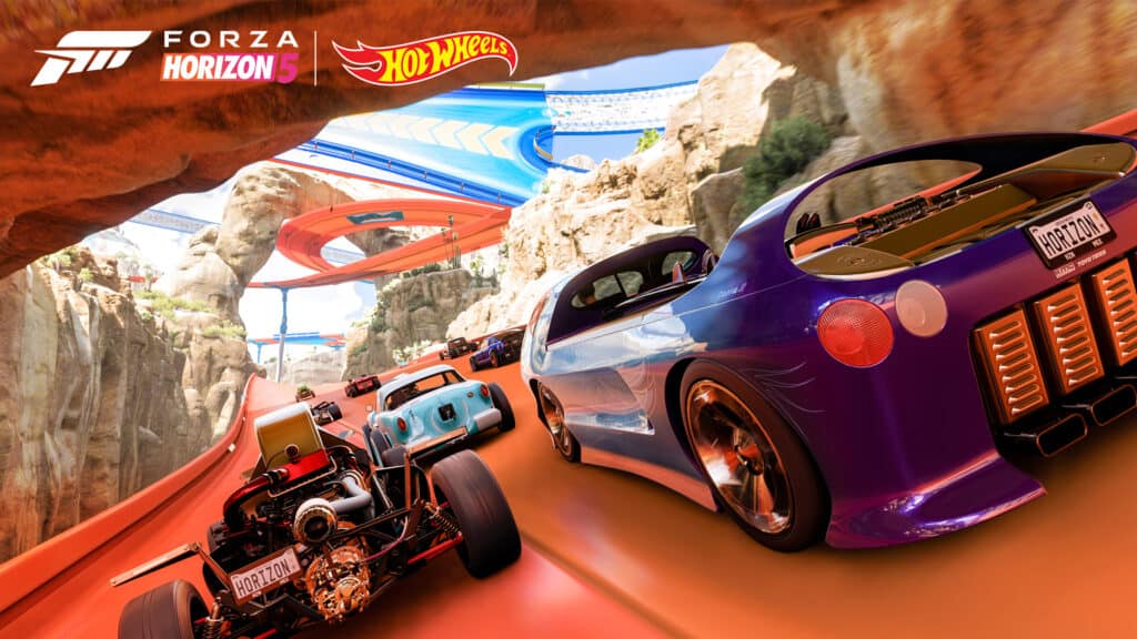 Forza Horizon 5 Hot Wheels expansion orange track July 2022