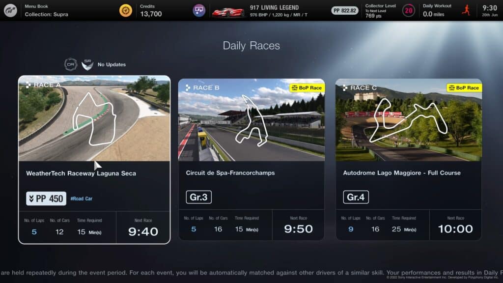 Your guide to Gran Turismo 7's Daily Races, w/c 20th June: BoP off!