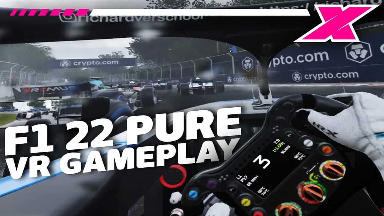 F1 22 VR review: Great virtual reality racing with a disastrous interface