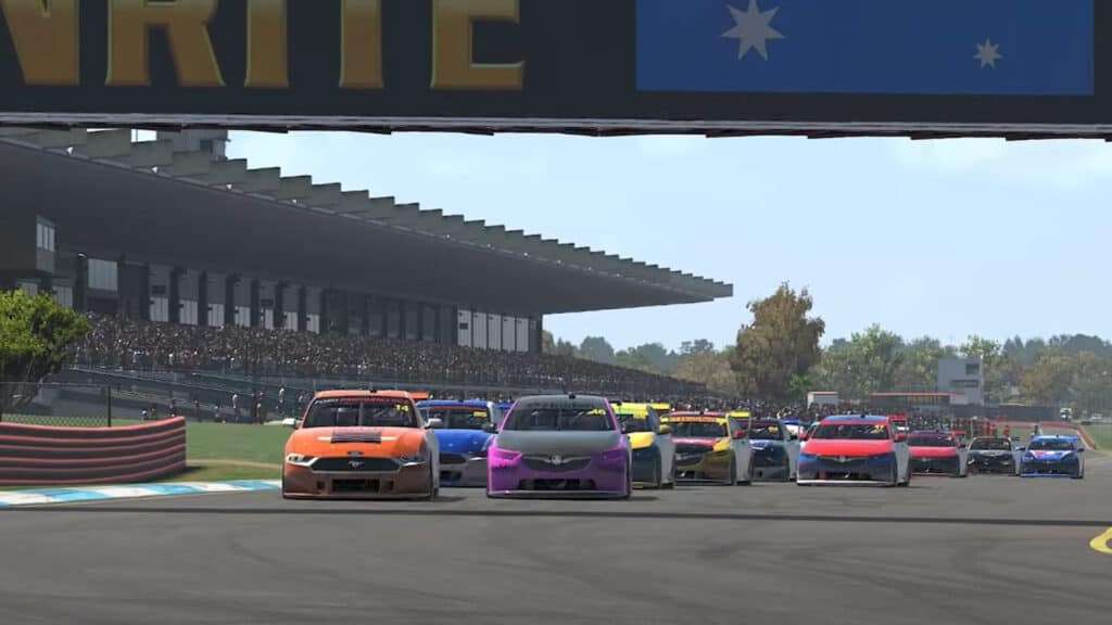 WATCH - iRacing's Sandown rendition in action