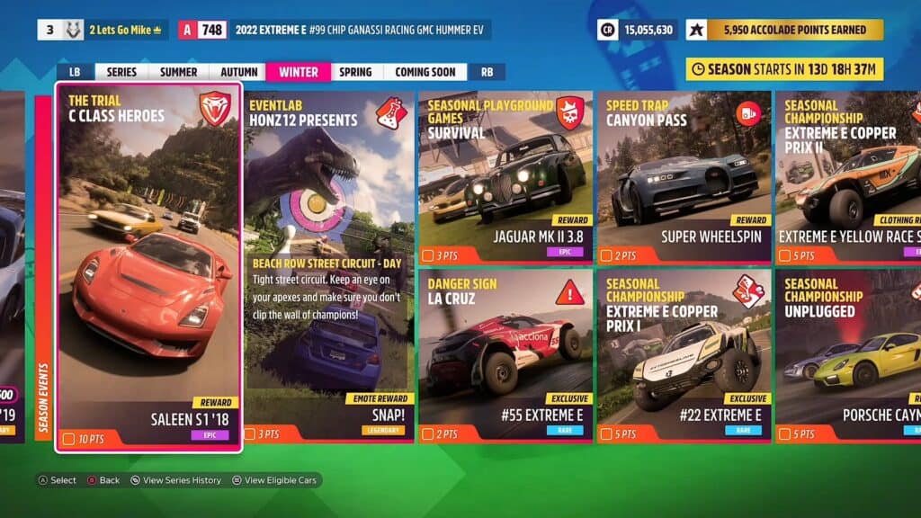 Forza Horizon 5 Series 10 features Extreme E, full playlist rundown