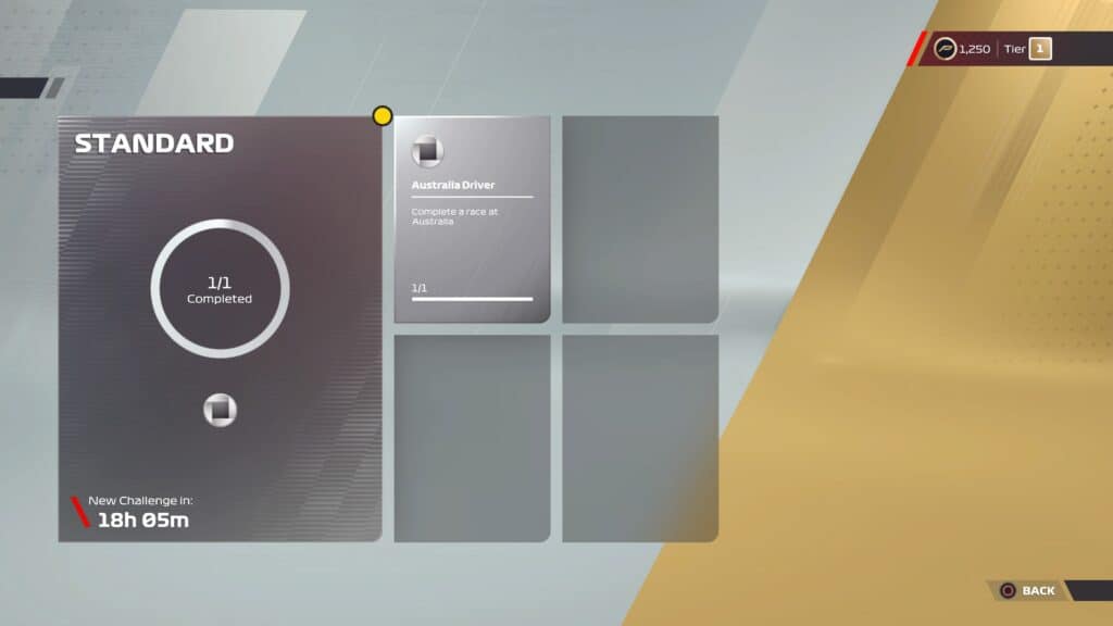 F1 22 Podium Pass Challenges - Standard, daily