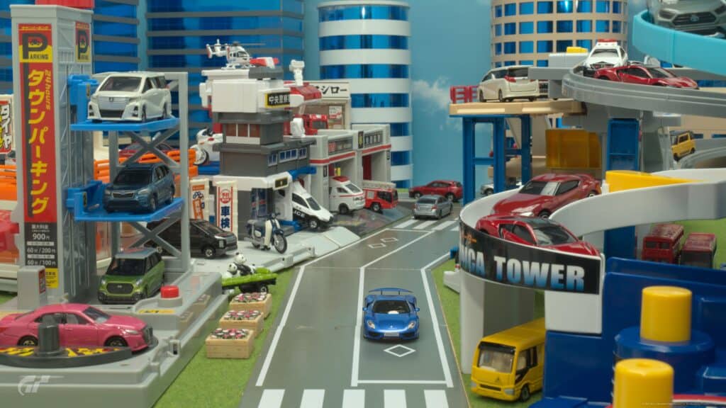 Gran Turismo 7 Tomica toy car scape