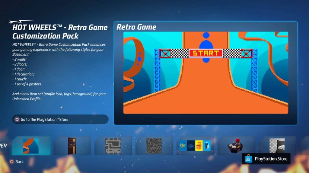 Hot Wheels Unleashed Retro Game Customization Pack