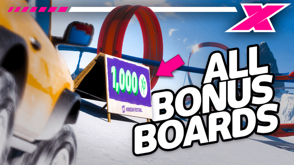 Every Bonus Board loaction in Forza Horizon 5's Hot Wheels Expansion