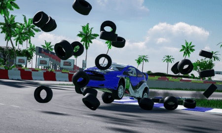 Build your own tracks and destroy them, with indie racer Race League