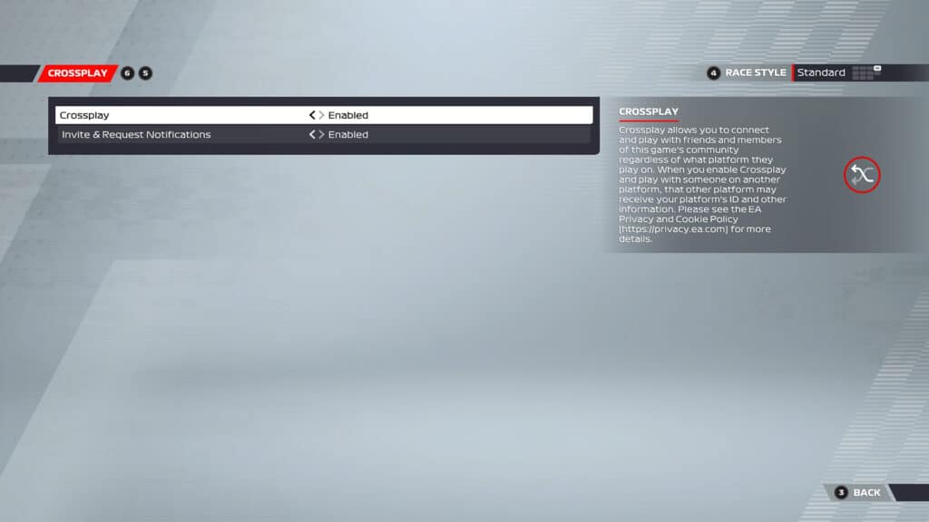 How to enable cross-play in F1 23