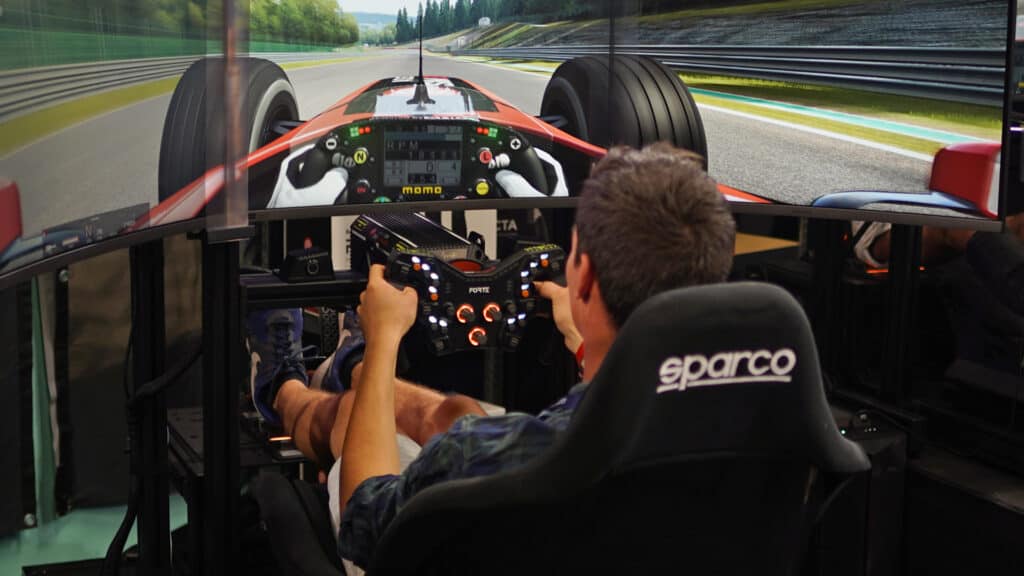 Asetek SimSports Forte Formula steering wheel, sim racing