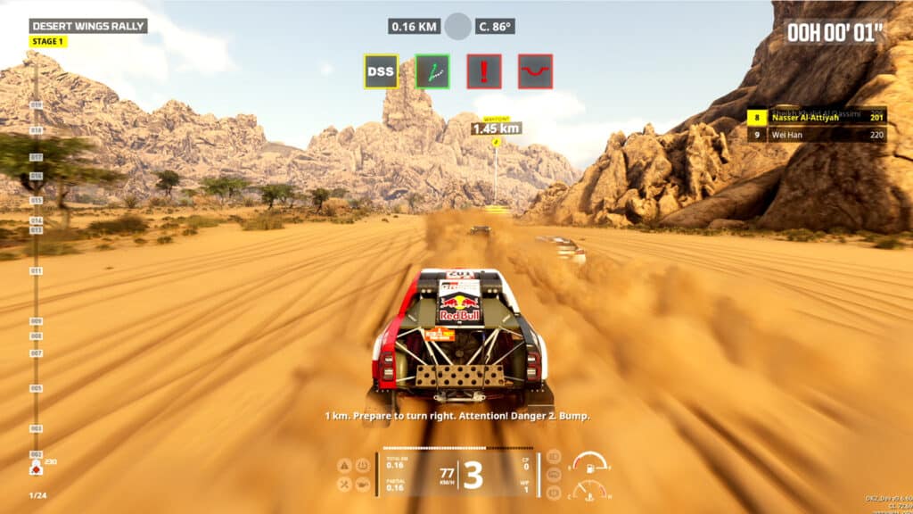 Dakar Desert Rally, chase cam Hilux gameplay