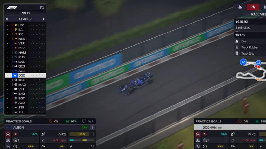 F1 Manager 2022 - do practice, don't simulate