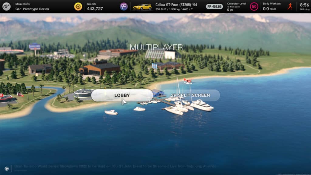 Gran Turismo 7, World Map, Multiplayer pavilion, Lobby
