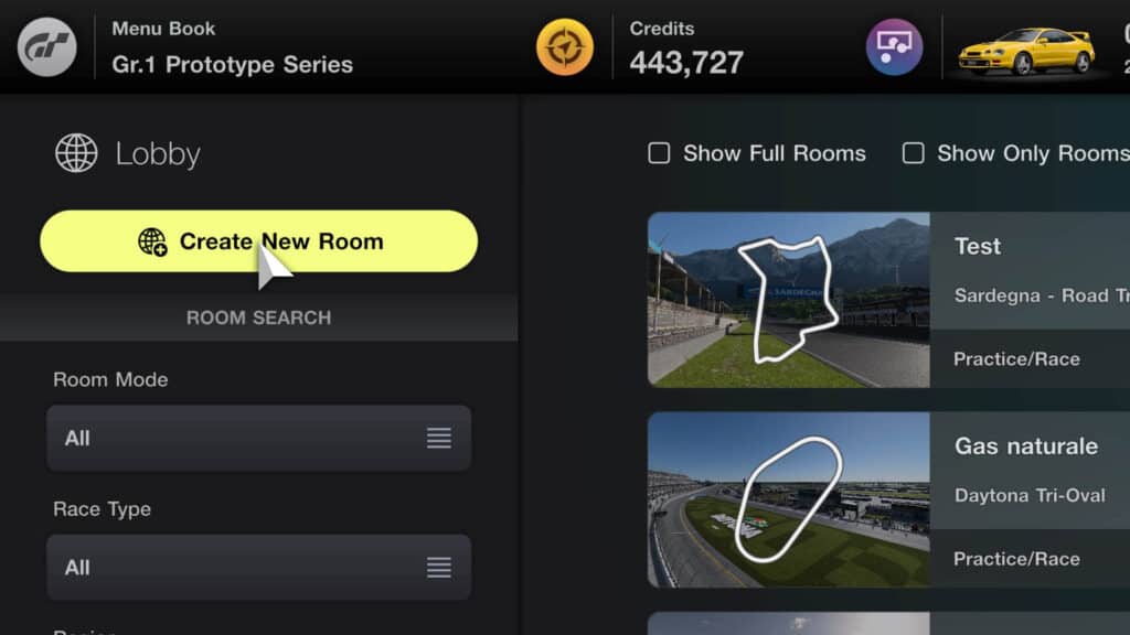 How to access lobbies, Sport Mode and split-screen multiplayer in Gran  Turismo 7