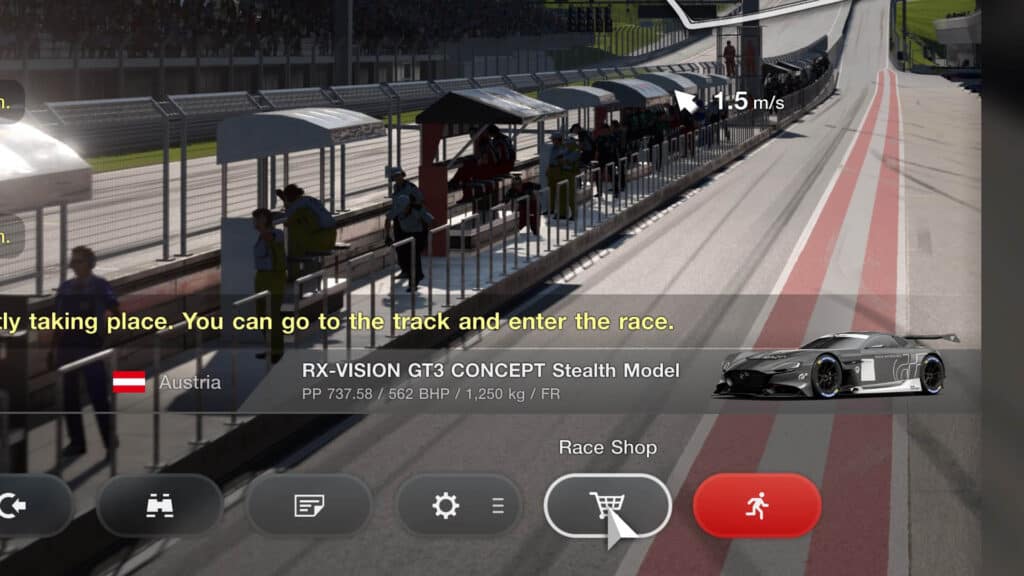 Gran Turismo 7, lobby, Race Shop