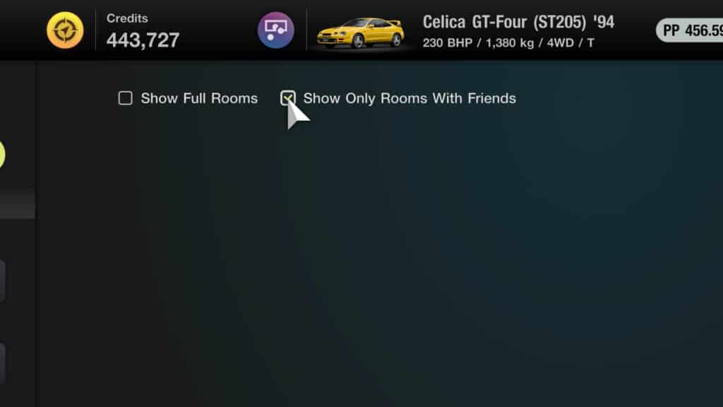 Gran Turismo 7, lobby, invite friends
