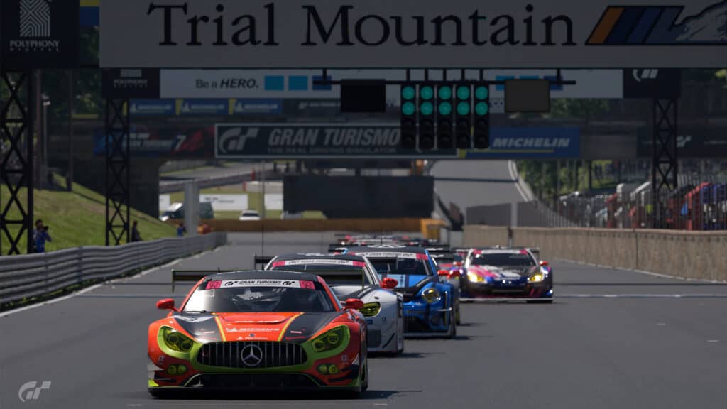 Gran Turismo Showdown Manufacturers Cup 2022, Trial Mountain, race start