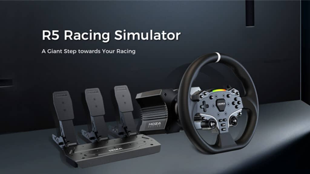 Moza's R5 direct drive sim racing bundle costs a lowly $599 | Traxion