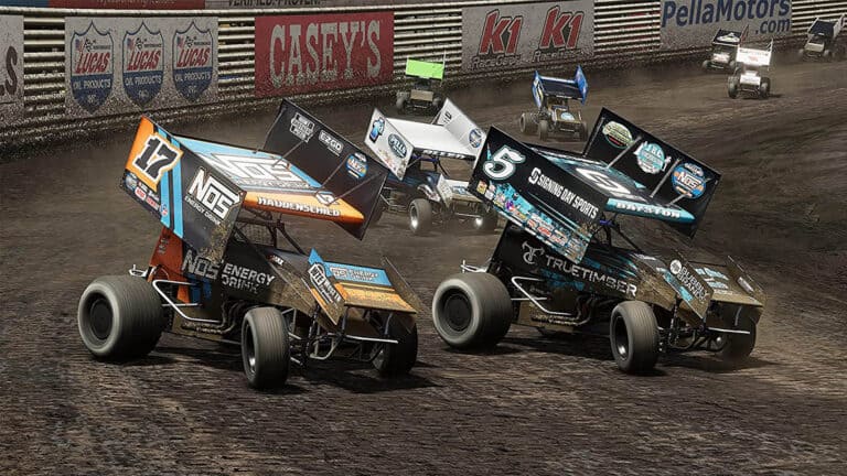 World of Outlaws Dirt Racing cover stars and in-game images revealed