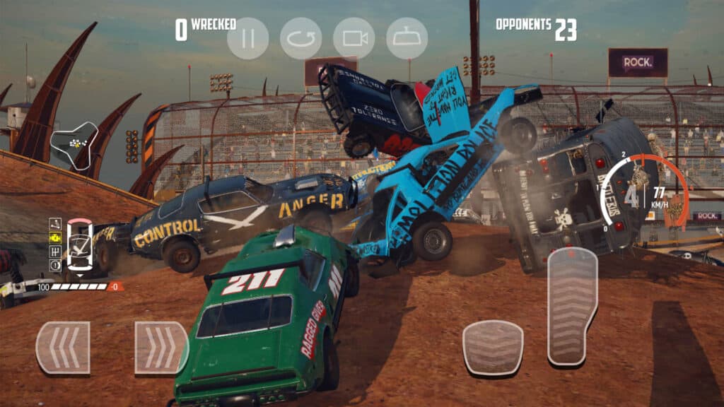 Wreckfest mobile touch controls