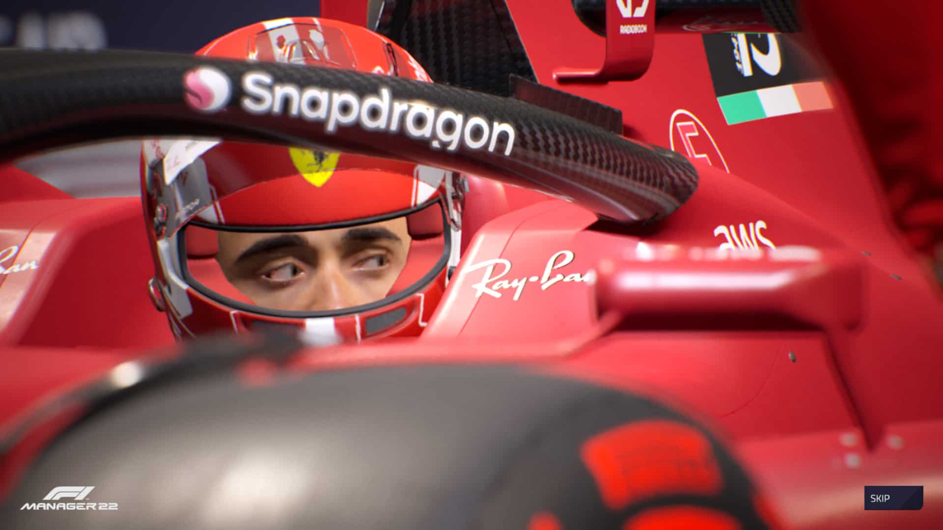 F1 Manager 2022, Bahrain. Ferrari