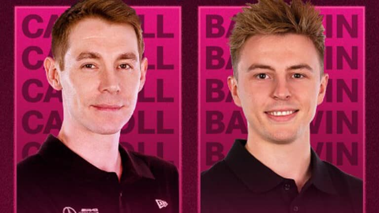 Baldwin and Carrol make shock switch to Mercedes Esports