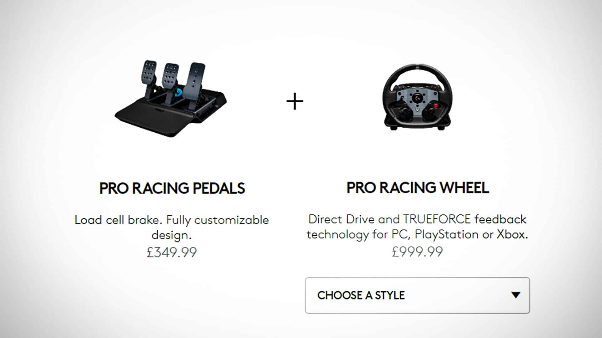 Logitech G PRO Racing Wheel and Pedals price increases by £200 after just two days