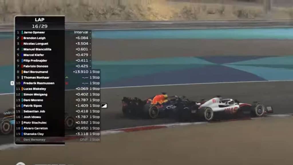 F1 Esports Series Pro 2022, première manche, Bahreïn - Affrontement Rasmussen-Ronhar