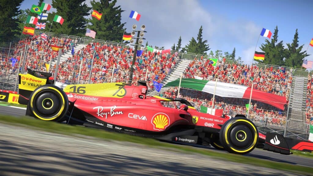 Ferrari Formula 1, F1 22 game, Giallo Modena