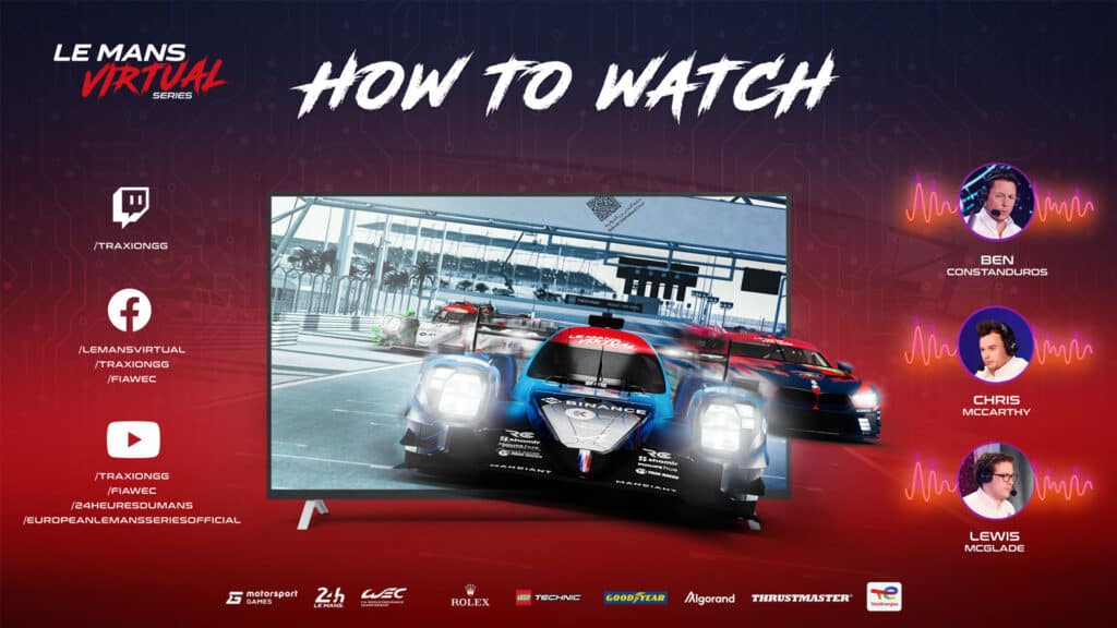 How to watch Le Mans Virtual Series 2022