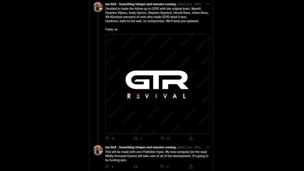Ian Bell rFactor 2 GTR Revival, halfway angry games