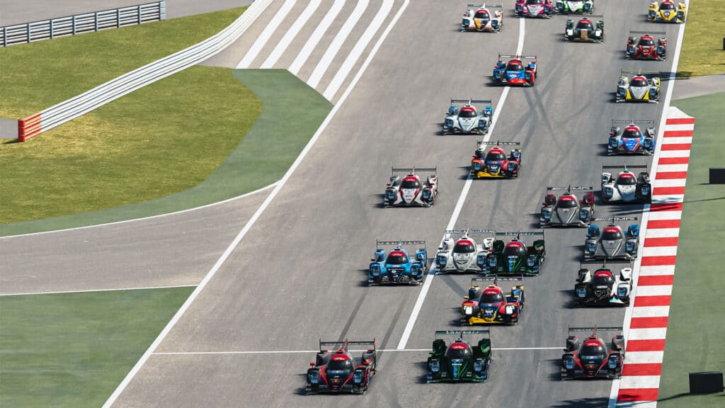 Le Mans Virtual Series 8 Hours of Bahrain - LMP Race start