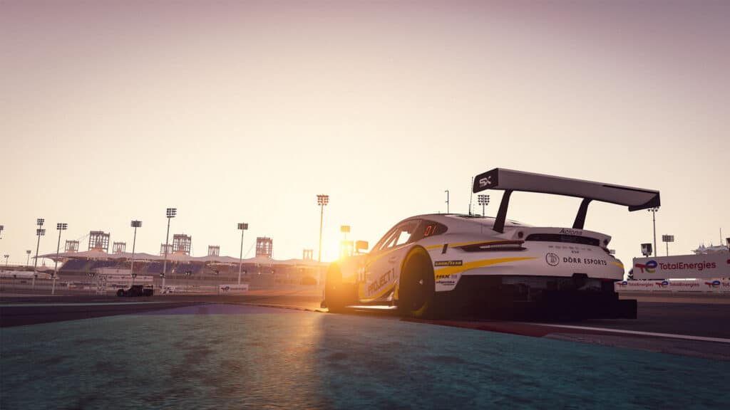 Le Mans Virtual Series 8 Hours of Bahrain - Project 1 by Dörr Esports leads GTE