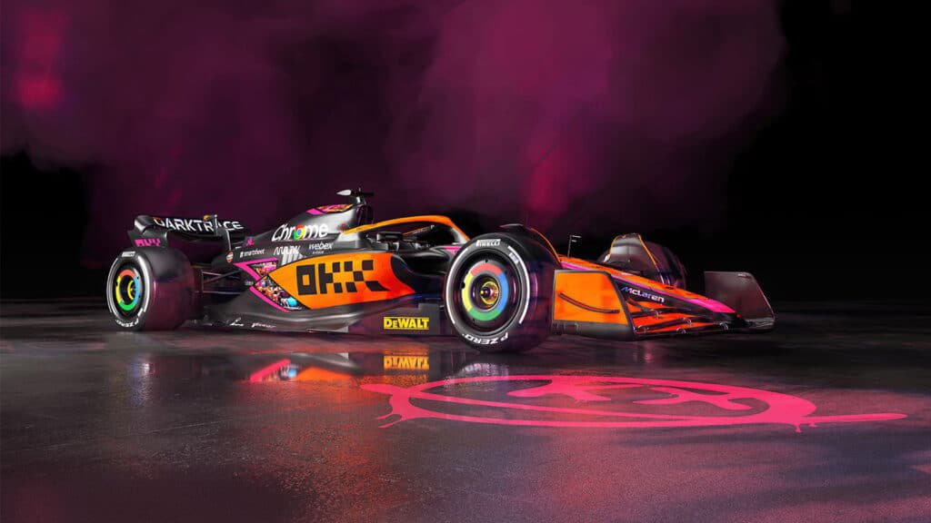 McLaren Racing OKX Future Mode F1 livery
