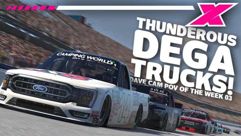 Dave Cam's POV of the Week - Week 3, NASCAR Trucks at Talladega on iRacing