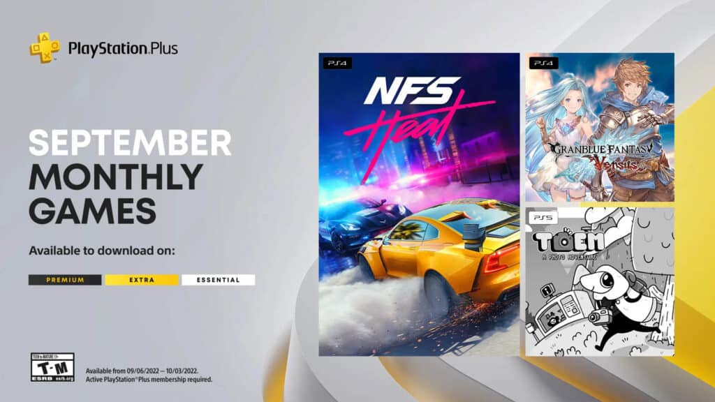 Need for Speed ​​Heat PlayStation Plus September 2022