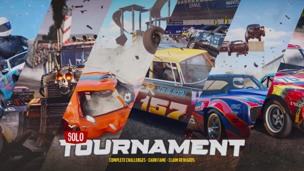 Your favorite challenges return with Wreckfest's new Solo Tournament