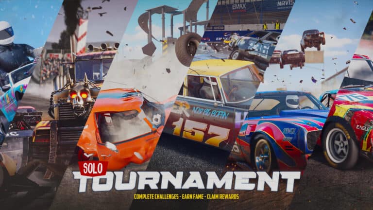 Your favorite challenges return with Wreckfest's new Solo Tournament