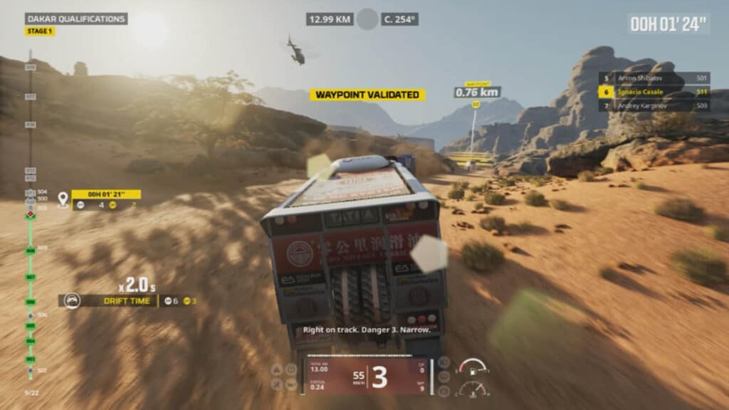 Dakar Desert Rally truck gameplay