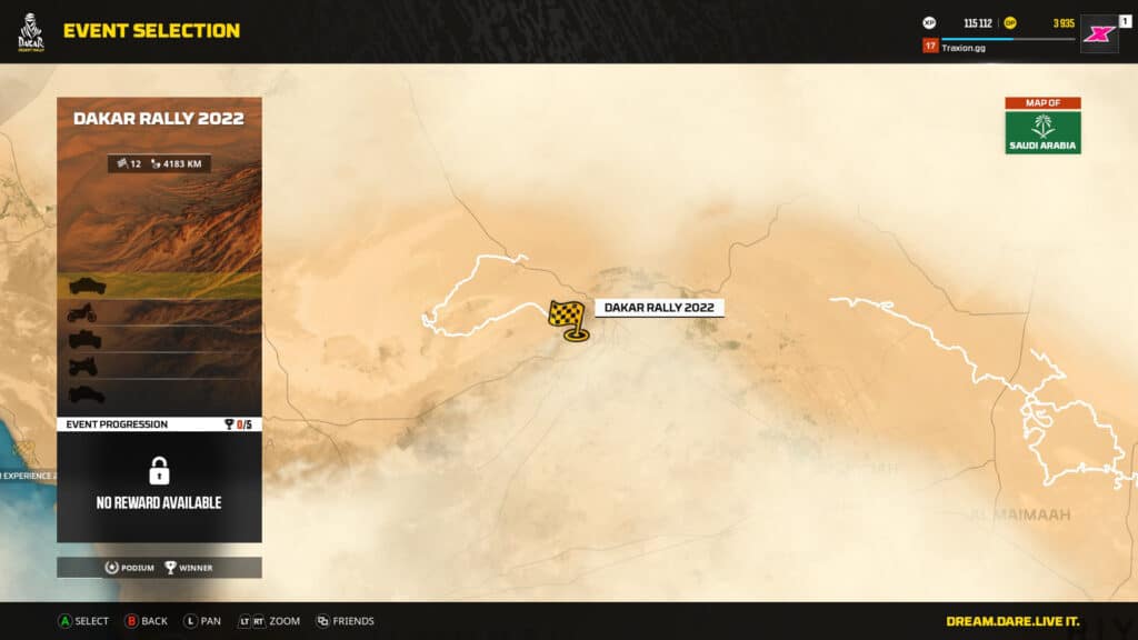 Dakar Rally 2022, Free Mode, Dakar Desert Rally