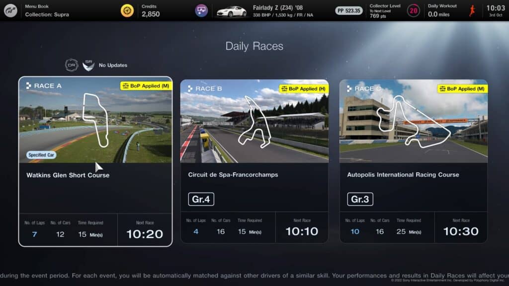 Your guide to Gran Turismo 7's Daily Races, w/c 3rd October: Godzilla at The Glen